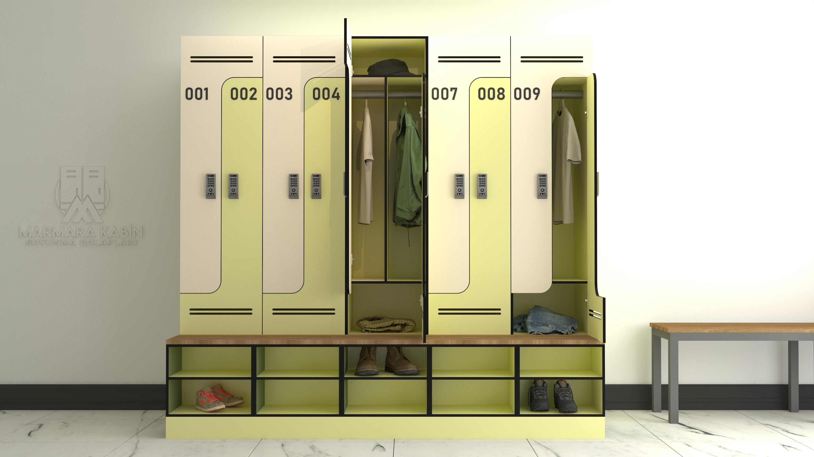  Z KAPAK OTURMA BANKLI DOLAPLAR